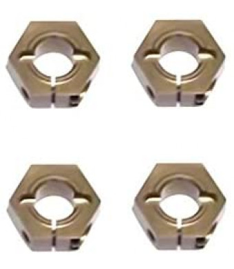 Tekno RC 1654x 12mm Aluminum Hex Adapters for M6 Drive Shafts 4