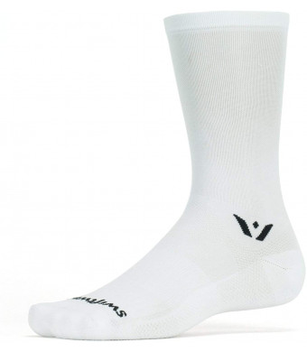 Swiftwick- ASPIRE SEVEN Cycling Socks, Firm Compression Fit, Tall Crew