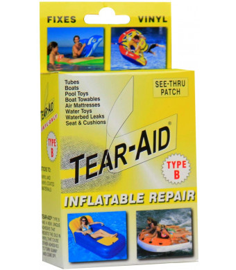 TEAR-AID Vinyl Inflatable Repair Kit, Yellow Box Type B