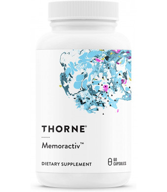 Thorne Research - Memoractiv - Botanicals and Nutrients for Cognitive Function and Mental Focus - Ashwaganda, Acetyl-L-Carnitine, Ginkgo - 60 Capsules