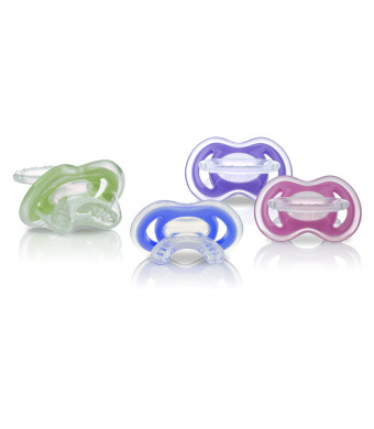 Nuby 2-Pack Gum-eez Pacifier Teethers, Colors May Vary