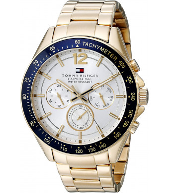 Tommy Hilfiger Men's 1791121 Sophisticated Sport Gold-Tone Stainless Steel Watch