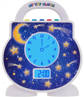 My Tot Clock Toddler Clock, White