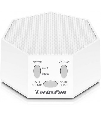 Adaptive Sound Technologies LectroFan High Fidelity White Noise Machine with 20 Unique Non-Looping Fan and White Noise Sounds and Sleep Timer, Global Power Edition