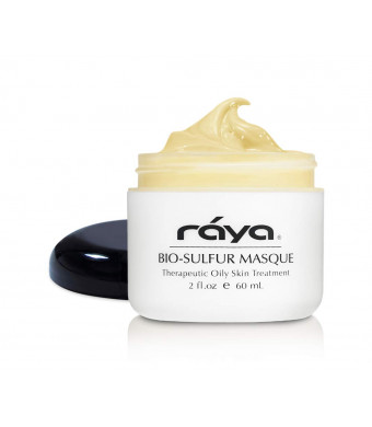 RAYA Bio-Sulfur Masque (708) | Deep Pore Cleansing Facial Treatment Mask for Oily, Problem, and Break-Out Skin | Made with Vitamin-B and Bio Sulfur to Control Oiliness