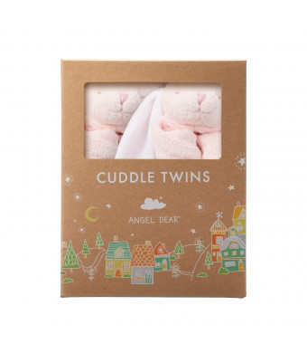 Angel Dear Cuddle Twins Blankie, New Pink Bunny