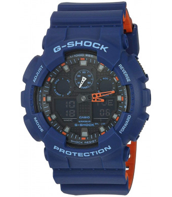 Casio Men's G Shock Quartz Watch with Resin Strap, Multi, 28.8 (Model: GA-100L-2ACR)