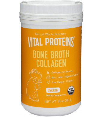 Vital Proteins Organic, Free-Range Chicken Bone Broth Collagen (10oz)