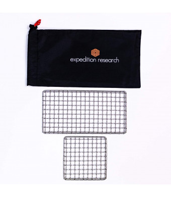 Expedition Research LLC Combo 2-Pack - The Original Bushcraft Grill - Welded Stainless Steel High Strength Mesh (Campfire Rated)