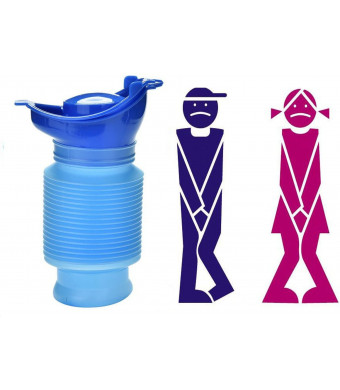 Camping Portable Toilet Urine Bottle Bag Travel Potty Urine Funnel for Unisex Men Women Children Kids Car Traffic Jam