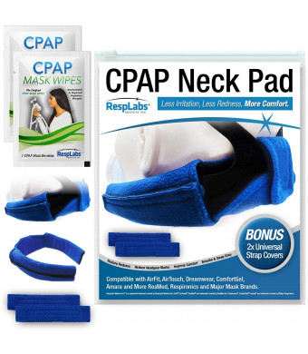 RespLabs CPAP Neck Pad for Headgear Straps  The Original CPAP Neck Pad with Built-in Strap Covers