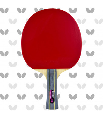 Butterfly Nakama S-10 Table Tennis Racket  ITTF Approved Ping Pong Paddle  Wakaba Table Tennis Rubber and Thick Sponge Layer Ping Pong Racket  2 Ping Pong Balls Included