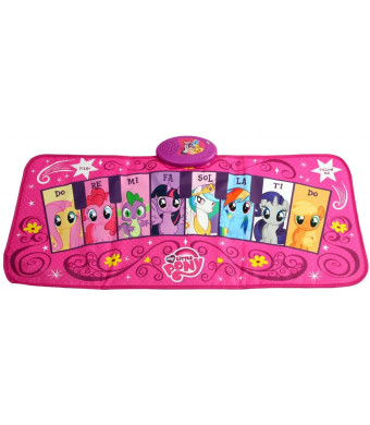 Sakar My Little Pony Electronic Piano Music Mat TOY-15371 | Keyboard Piano Floor Mat for Kids, Light-Up Activity Mat, Dance Floor Rhythm Games, Educational Kids Music Playmat