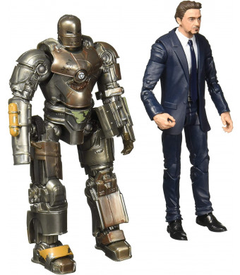 Marvel Studios Legends Series Hasbro Tony Stark and Iron Man Mark 1 2-Pack Action Figures.