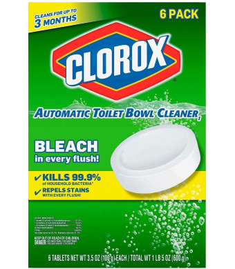 Clorox Automatic Toilet Bowl Cleaner Tablet - 3.5 Ounce, 6 Pack