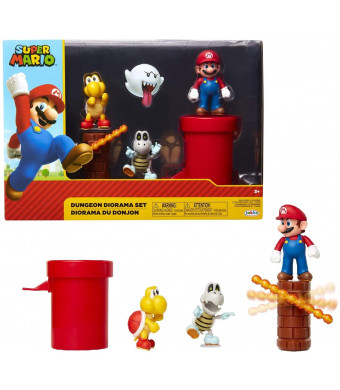 SUPER MARIO Nintendo Dungeon 2.5 Figure Multipack Diorama Set with Accessories