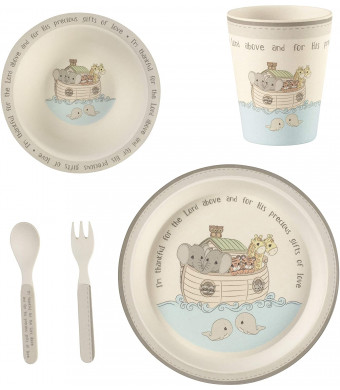 Precious Moments 5 Noah's Ark Gift Mealtime Feeding Set, One Size, Multi