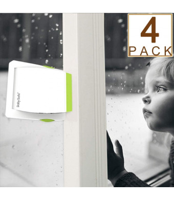 4 Pack Sliding Glass Door Locks for Child Safety, Baby Proof Closets, Sliding Window Locks, with Strong Adhesive Tape, No Screws or Drills, Easy Clean