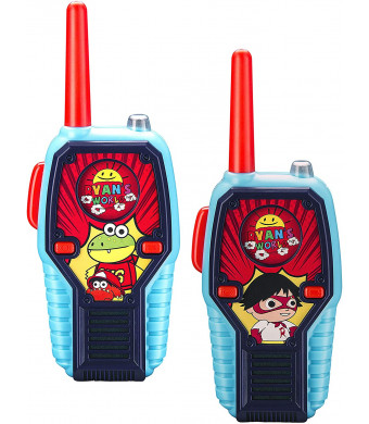 Ryans World Walkie Talkies for Kids, 2 Way Radio Long Range, Light, Sound Effects Kids Toys and Handheld Kids Walkie Talkies, Toys for Boys and Girls for Outdoor Adventure Game