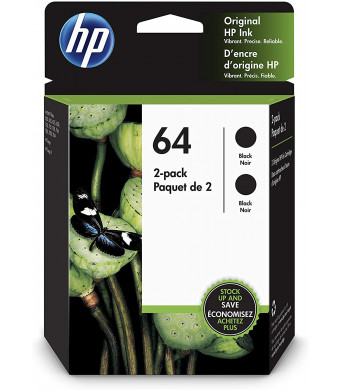 HP 64 | 2 Ink Cartridge | Black | 3YP22AN