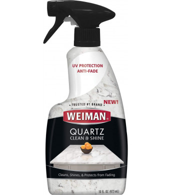 Weiman Quartz Countertop Cleaner and Polish - Clean and Shine Your Quartz Countertops Islands and Stone Surfaces with UV Protection