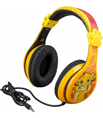 Kids Headphones for Kids Lion King Adjustable Stereo Tangle-Free 3.5mm Jack Wired Cord Over Ear Headset for Children Parental Volume Control Kid Friendly Safe Perfect for School Home Travel