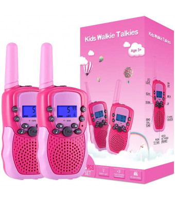 Selieve Toys for 3-12 Year Old Girls, Walkie Talkies for Kids 22 Channels 2 Way Radio Toy with Backlit LCD Flashlight, 3 Miles Range for Outside, Camping, Hiking