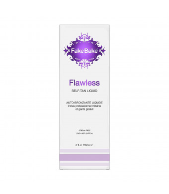 Fake Bake Flawless Self-Tanning Liquid Spray, Includes Professional Tanning Mitt To Ease Application, 6 oz (Pack of 2)