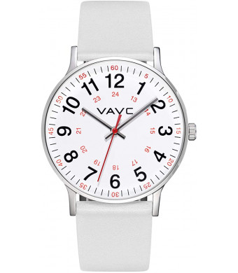 VAVC Nurse Watch for Medical Students,Doctors,Women with Second Hand and 24 Hour. Easy to Read Watch