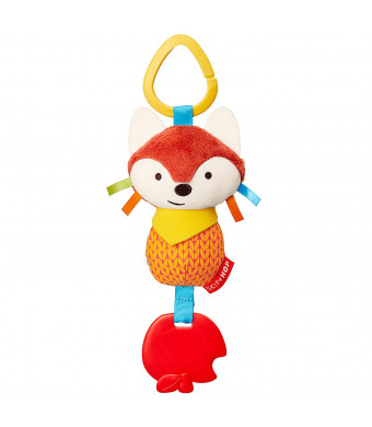 Skip Hop Bandana Buddies Baby Activity Chime and Teether Stroller Toy, Fox