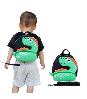 Toddler Backpack with Anti-Lost Harness Small Dinosaur Backpack Safety Leash for Boys and Girls Age 1-2 Years Old ...