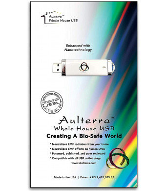 Aulterra EMF Home Protection Anti Radiation USB for Whole House Protection to Neutralize Harmful Incoherent EMF Frequencies Including 5G