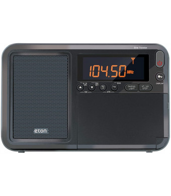 Eton Elite Traveler AM/FM/LW/Shortwave Radio with RDS and Custom Leather Carry Cover