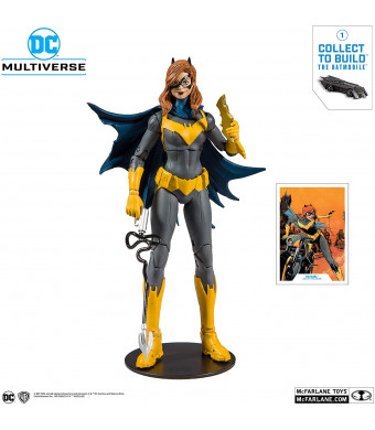 McFarlane Toys DC Multiverse Batgirl: Art of The Crime Action Figure with Build-A Rebirth Batmobile (Piece 1)