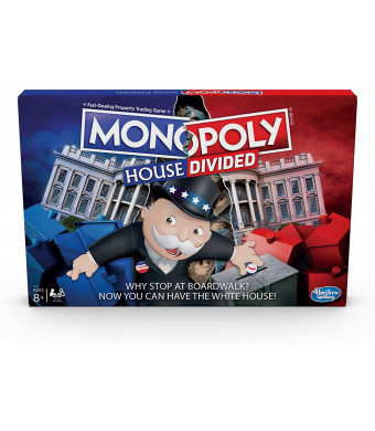 Monopoly House Divided Board Game: Elections and White House Themed Game; Board Game for Families and Kids Ages 8 and Up