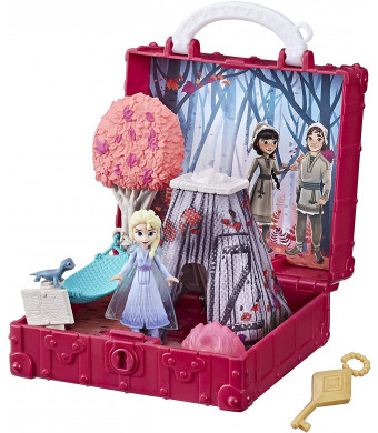 Disney Frozen Pop Adventures Enchanted Forest Set Pop-Up Playset with Handle, Including Elsa Doll, Toy Inspired 2 Movie