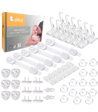 Baby Safety Kit, Baby Proofing with Cabinet Locks - 58 Packs All-in-one Super Value Child Safety Kit (58Packs)