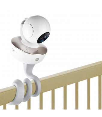 iTODOS Baby Monitor Mount for Motorola Baby Monitor, Arlo Baby Monitor and Most Universal Monitors Camera with 1/4 Threaded Hole, Versatile Twist Mount Without Tools or Wall Damage - Gray