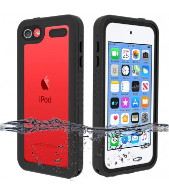 iPod Touch 7 Case, iPod Touch 6 Case, iPod Touch 5 Waterproof Case, BESINPO Full-Body Protective Cover Built-in Screen Protector Dustproof Shockproof Anti-Scratch Case for iPod Touch 7/6/5 Generation