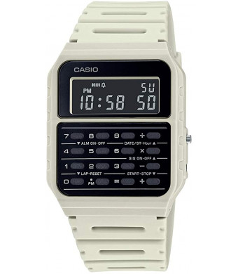 Casio Data Bank Quartz Watch with Resin Strap, Beige, 24.1 (Model: CA-53WF-8BCF)