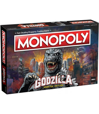 Monopoly Godzilla | Based on Classic Monster Movie Franchise Godzilla | Collectible Monopoly Game Featuring Familiar Locations and Iconic Kaiju Monsters