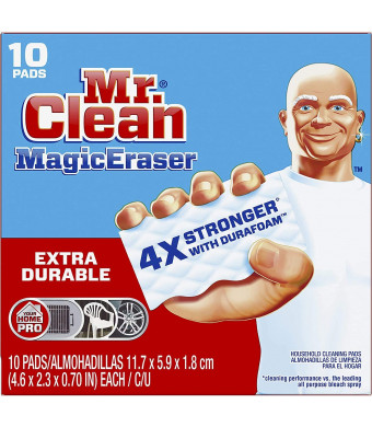 Mr. Clean Magic Eraser Extra Durable, Cleaning Pads with Durafoam, 10 Count