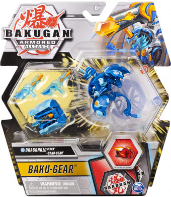 Bakugan Ultra, Aquos Dragonoid with Transforming Baku-Gear, Armored Alliance 3-inch Tall Collectible Action Figure