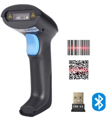 REALINN 2D Barcode Scanner Bluetooth, 2.4G Wireless, Wired Function 3-in-1, Portable Rechargeable Cordless QR Code Reader for Mobile Phone Tablet PC, Android iOS Mac Windows Linux System