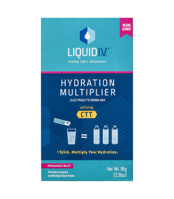 Liquid I.V. Hydration Multiplier Electrolyte Powder Supplement Drink Mix Passion Fruit