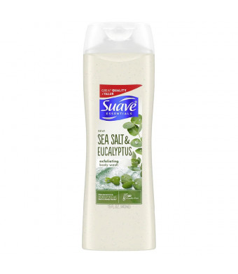 Suave Essentials Sea Salt & Eucalyptus Exfoliating Body Wash