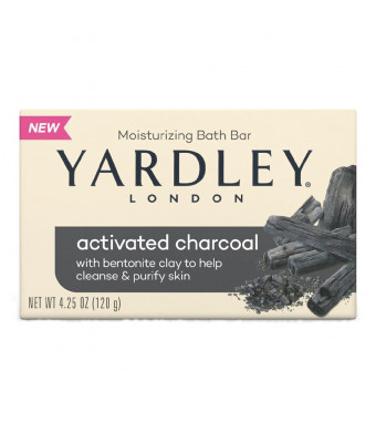 Yardley of London Activated Charcoal Single Bar Soap