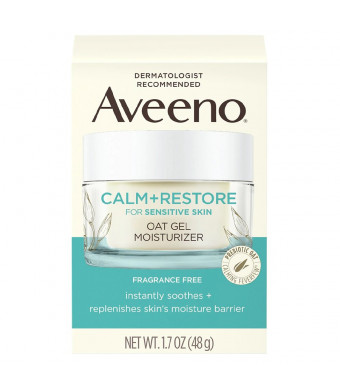 Aveeno Calm + Restore Oat Gel Face Moisturizer, Sensitive Skin