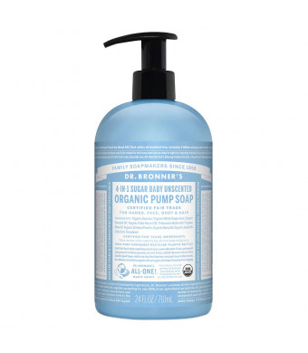 Dr. Bronner's 4-IN-1 Sugar Baby Organic Pump Soap Unscented