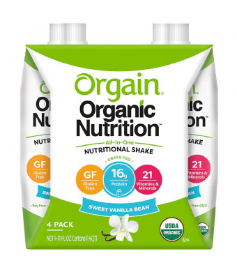 Orgain Organic Nutrition All-In-One Nutritional Shake Sweet Vanilla Bean